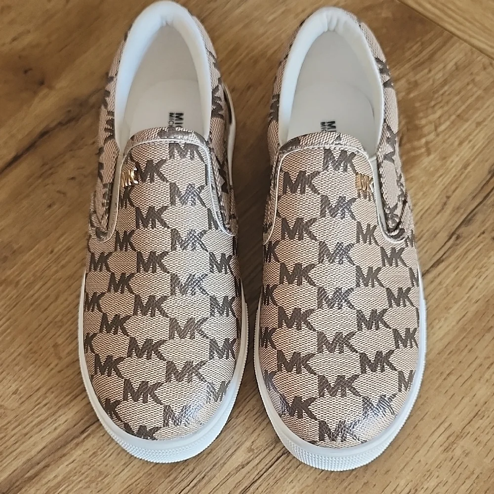 Michael Kors Tan Slip-On Kids Shoes Size 3